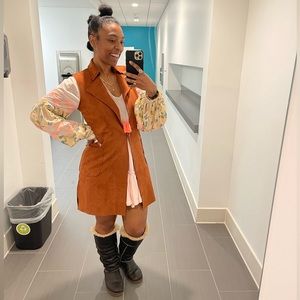 Free people floral mist mini dress